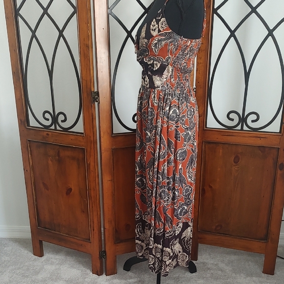Angie Rust and Gray Sundress Size Medium - Picture 2 of 6